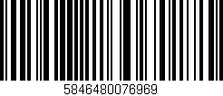 Código de barras (EAN, GTIN, SKU, ISBN): '5846480076969'