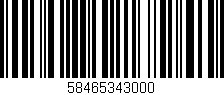 Código de barras (EAN, GTIN, SKU, ISBN): '58465343000'