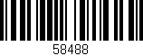 Código de barras (EAN, GTIN, SKU, ISBN): '58488'