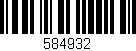 Código de barras (EAN, GTIN, SKU, ISBN): '584932'