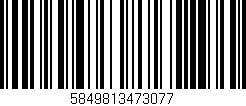 Código de barras (EAN, GTIN, SKU, ISBN): '5849813473077'