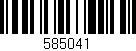 Código de barras (EAN, GTIN, SKU, ISBN): '585041'