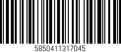 Código de barras (EAN, GTIN, SKU, ISBN): '5850411317045'