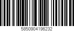 Código de barras (EAN, GTIN, SKU, ISBN): '5850904196232'