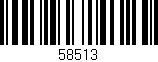 Código de barras (EAN, GTIN, SKU, ISBN): '58513'