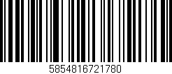 Código de barras (EAN, GTIN, SKU, ISBN): '5854816721780'