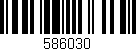 Código de barras (EAN, GTIN, SKU, ISBN): '586030'