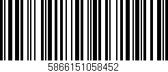 Código de barras (EAN, GTIN, SKU, ISBN): '5866151058452'