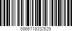 Código de barras (EAN, GTIN, SKU, ISBN): '5866718332629'