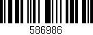 Código de barras (EAN, GTIN, SKU, ISBN): '586986'