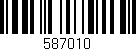 Código de barras (EAN, GTIN, SKU, ISBN): '587010'