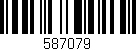 Código de barras (EAN, GTIN, SKU, ISBN): '587079'