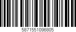 Código de barras (EAN, GTIN, SKU, ISBN): '5871551096805'