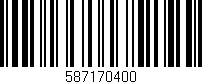 Código de barras (EAN, GTIN, SKU, ISBN): '587170400'