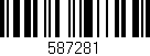 Código de barras (EAN, GTIN, SKU, ISBN): '587281'
