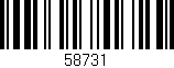 Código de barras (EAN, GTIN, SKU, ISBN): '58731'