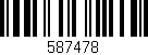 Código de barras (EAN, GTIN, SKU, ISBN): '587478'