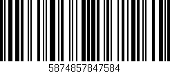 Código de barras (EAN, GTIN, SKU, ISBN): '5874857847584'
