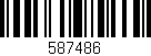 Código de barras (EAN, GTIN, SKU, ISBN): '587486'