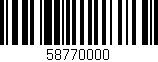 Código de barras (EAN, GTIN, SKU, ISBN): '58770000'