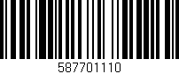 Código de barras (EAN, GTIN, SKU, ISBN): '587701110'