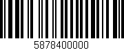 Código de barras (EAN, GTIN, SKU, ISBN): '5878400000'
