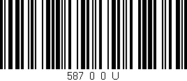 Código de barras (EAN, GTIN, SKU, ISBN): '587_0_0_U'