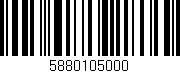 Código de barras (EAN, GTIN, SKU, ISBN): '5880105000'