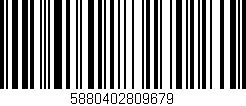 Código de barras (EAN, GTIN, SKU, ISBN): '5880402809679'