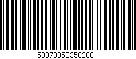 Código de barras (EAN, GTIN, SKU, ISBN): '588700503582001'