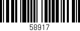 Código de barras (EAN, GTIN, SKU, ISBN): '58917'