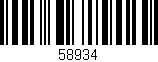 Código de barras (EAN, GTIN, SKU, ISBN): '58934'