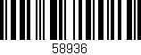 Código de barras (EAN, GTIN, SKU, ISBN): '58936'