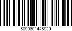 Código de barras (EAN, GTIN, SKU, ISBN): '5898681445938'
