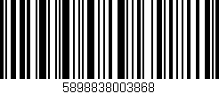 Código de barras (EAN, GTIN, SKU, ISBN): '5898838003868'