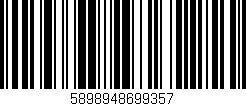 Código de barras (EAN, GTIN, SKU, ISBN): '5898948699357'