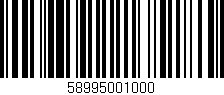 Código de barras (EAN, GTIN, SKU, ISBN): '58995001000'