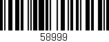 Código de barras (EAN, GTIN, SKU, ISBN): '58999'