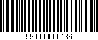Código de barras (EAN, GTIN, SKU, ISBN): '590000000136'
