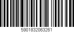 Código de barras (EAN, GTIN, SKU, ISBN): '5901832063261'