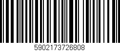 Código de barras (EAN, GTIN, SKU, ISBN): '5902173726808'