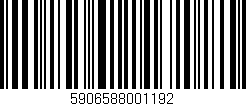 Código de barras (EAN, GTIN, SKU, ISBN): '5906588001192'