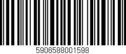 Código de barras (EAN, GTIN, SKU, ISBN): '5906588001598'