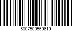 Código de barras (EAN, GTIN, SKU, ISBN): '5907580560618'