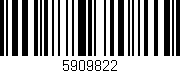 Código de barras (EAN, GTIN, SKU, ISBN): '5909822'