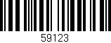 Código de barras (EAN, GTIN, SKU, ISBN): '59123'