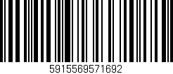 Código de barras (EAN, GTIN, SKU, ISBN): '5915569571692'