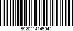 Código de barras (EAN, GTIN, SKU, ISBN): '5920314145943'