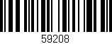Código de barras (EAN, GTIN, SKU, ISBN): '59208'