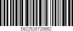 Código de barras (EAN, GTIN, SKU, ISBN): '5922528728882'